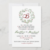 Rustikale Weihnachtsfeier Einladung (Vorderseite)