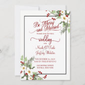 Rustikale Weihnachtsfeier Einladung (Vorderseite)