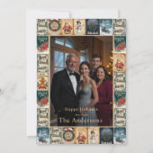 Rustikale Weihnachtsfeier Foto Feiertag Einladung (Vorderseite)