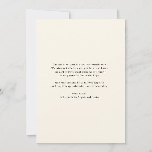 Rustikale Weihnachtsfeier Foto Feiertag Einladung (Rückseite)