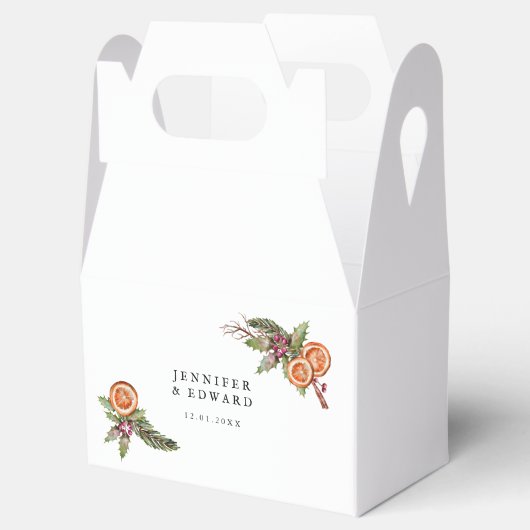 Rustikale Weihnachtsfeier Geschenkschachtel (Geöffnet)