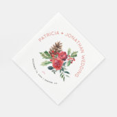 Rustikale Weihnachtsfeier Serviette (Ecke)