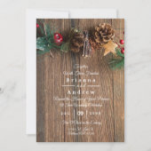 Rustikale Weihnachtsfeier Star Cinnamon Hochzeit (Vorderseite)