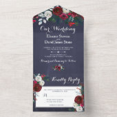 Rustikale Weihnachtsfeier UAWG All In One Einladung (Innen Boden)