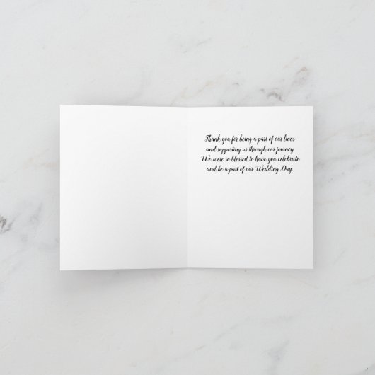 Rustikale Weihnachtsfeier Vielen Dank Dankeskarte (Innenseite)