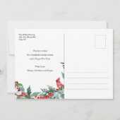Rustikale Weihnachtsfeiertage Poto Postkarte (Rückseite)