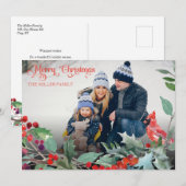 Rustikale Weihnachtsfeiertage Poto Postkarte (Vorne/Hinten)