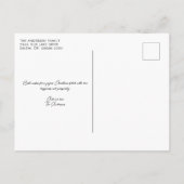 Rustikale Weihnachtsfeiertage Rotes Buffalo Karier Postkarte (Rückseite)