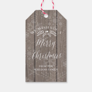 Rustikale Weihnachtsgeschenk-Umbauten Geschenkanhänger