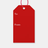 Rustikale Weihnachtsgeschenke Geschenkanhänger (Rückseite)