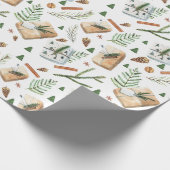 Rustikale Weihnachtsgeschenke Geschenkpapier (Ecke)