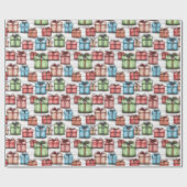 Rustikale Weihnachtsgeschenke Geschenkpapier (Flach)