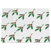 Rustikale Weihnachtsgeschenktasche Große Geschenktüte (Vorderseite)