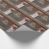 Rustikale WeihnachtsGraffiti Geschenkpapier (Ecke)