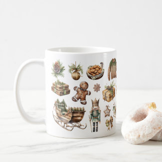 Rustikale Weihnachtsjubilee-Tasse Kaffeetasse