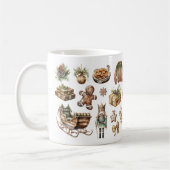 Rustikale Weihnachtsjubilee-Tasse Kaffeetasse (Links)