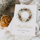 Rustikale Weihnachtskarte Feiertagskarte