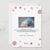 Rustikale Weihnachtskarte Feiertagskarte (Rückseite)