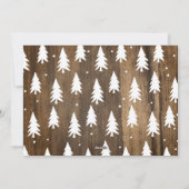 Rustikale Weihnachtskarte mit Foto Feiertagskarte (Rückseite)