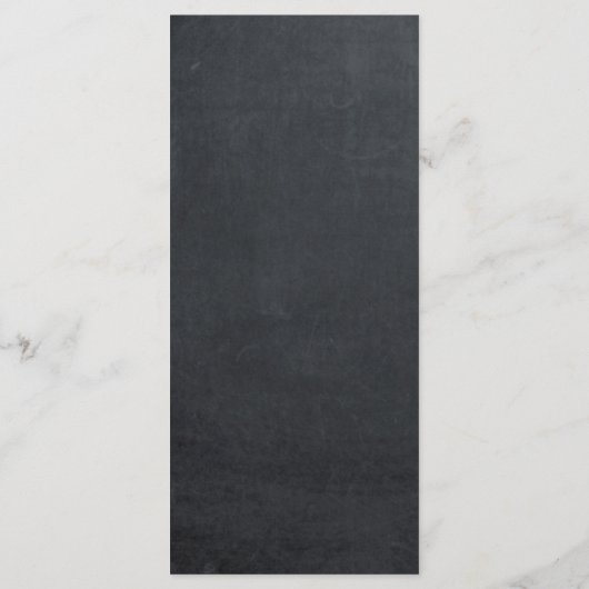 rustikale Weihnachtskarten Menükarte (Rückseite)