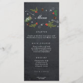 rustikale Weihnachtskarten Menükarte (Vorderseite)