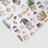 Rustikale Weihnachtslandschaften und Dekorationen Seidenpapier (Ausschnitt)