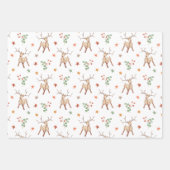 Rustikale Weihnachtslieder Festspiele Geschenkpapier Set (Vorderseite)