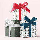 Rustikale Weihnachtslieder Festspiele Geschenkpapier Set