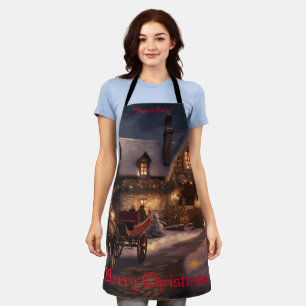 Rustikale Weihnachtsmagie Schürze