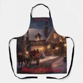 Rustikale Weihnachtsmagie Schürze (Vorderseite)