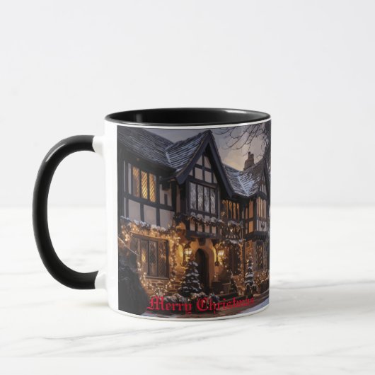 Rustikale Weihnachtsmagie Tasse (Links)