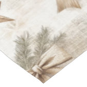 Rustikale Weihnachtsmänner Tischdecke (Schrägansicht)