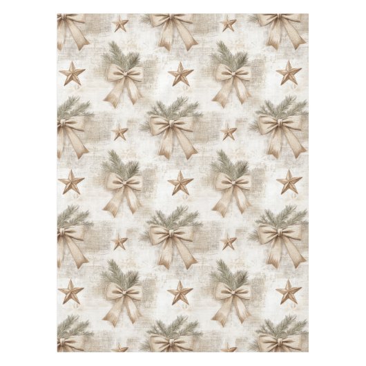 Rustikale Weihnachtsmänner Tischdecke (Vorderseite)