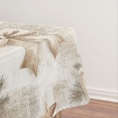 Rustikale Weihnachtsmänner Tischdecke (Beispiel)