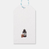 Rustikale Weihnachtsmarken Geschenkanhänger (Rückseite)