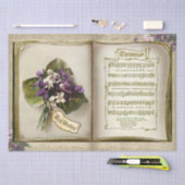 Rustikale Weihnachtsmusik mit Violetten Seidenpapier (Handwerk)