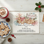 Rustikale Weihnachtsplätzchen-Tauschparty-Gestaltu Einladung