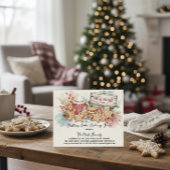 Rustikale Weihnachtsplätzchen-Tauschparty-Gestaltu Einladung