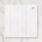 Rustikale Weihnachtsschmuck | Holz Geschenkanhänger (Rückseite)