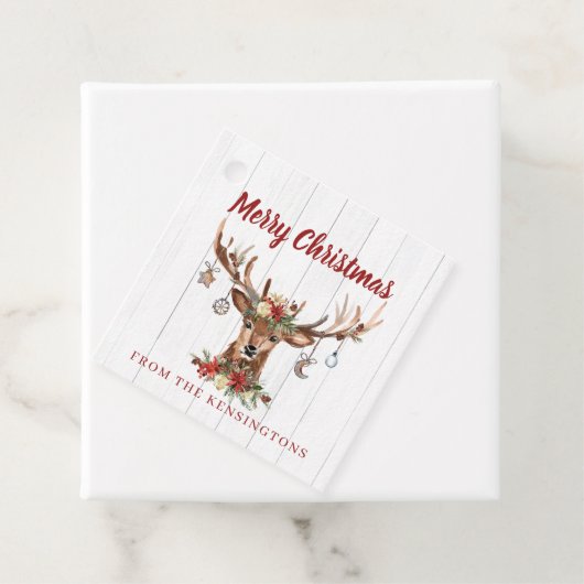 Rustikale Weihnachtsschmuck | Holz Geschenkanhänger (Beispiel)