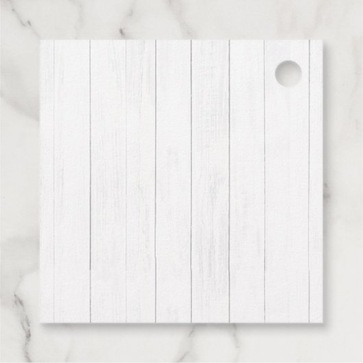 Rustikale Weihnachtsschmuck | Holz Geschenkanhänger (Rückseite)