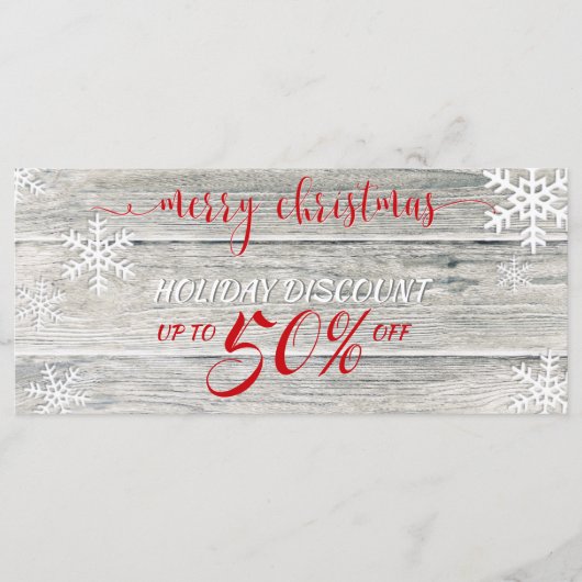 Rustikale Weihnachtsschneeflocken aus Holz - Ermäß (Vorderseite)