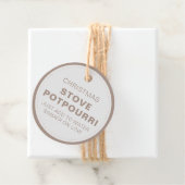 Rustikale Weihnachtsstove Potpourri Geschenkanhänger (Beispiel)