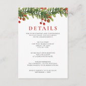 Rustikale Weihnachtsstraßen Begleitkarte (Vorderseite)