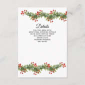 Rustikale Weihnachtsstraßen Begleitkarte (Vorderseite)