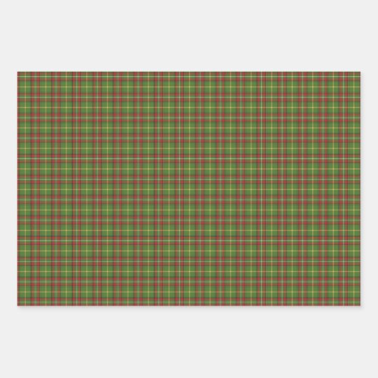 Rustikale Weihnachtsvariante Kariert Geschenkpapier Set (Vorderseite 3)