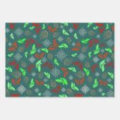 Rustikale Weihnachtsvibes Geschenkpapier Set (Vorderseite 2)