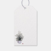 Rustikale Weihnachtsweihnachtsfeiertage Geschenkanhänger (Rückseite)
