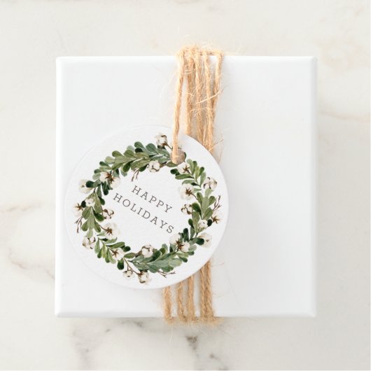 Rustikale Weihnachtsweihnachtsweihe Geschenkanhänger (Beispiel)