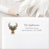 Rustikale Weihnachtswildfrösche Rücksendeadresse (Insitu)